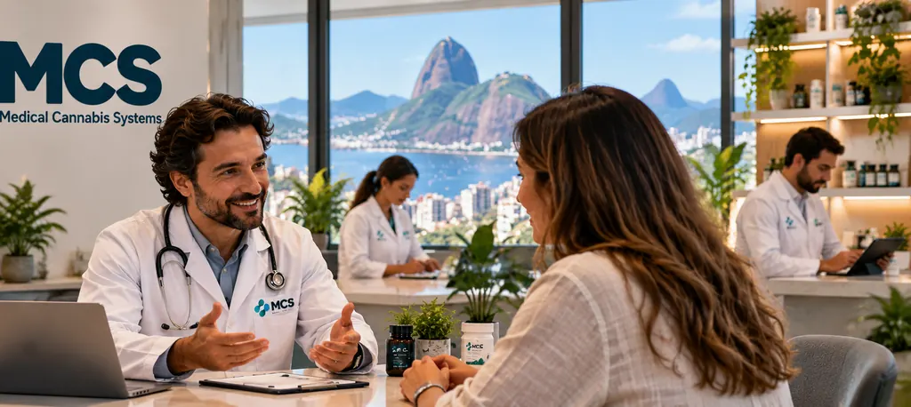 Profissional de saúde conversa com uma paciente durante um atendimento na associação
